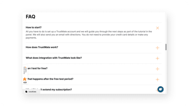 📋 New! FAQ section in TrustMate profiles and widgets!